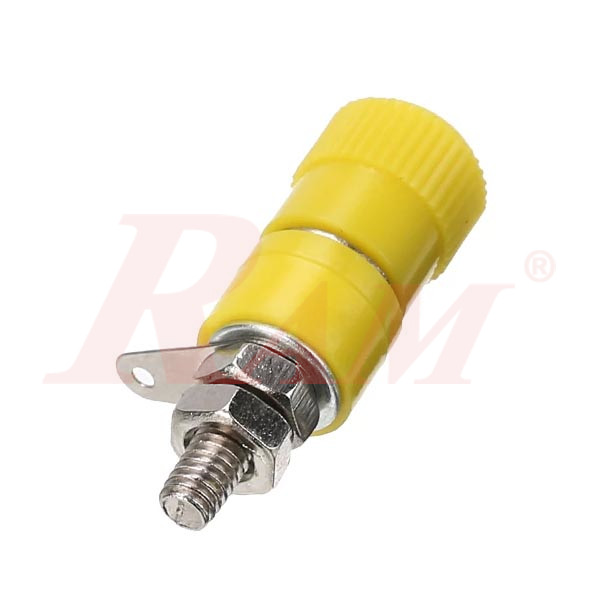 BF5 Banana Female Terminal Plug 4mm Yellow Color (Big size)
