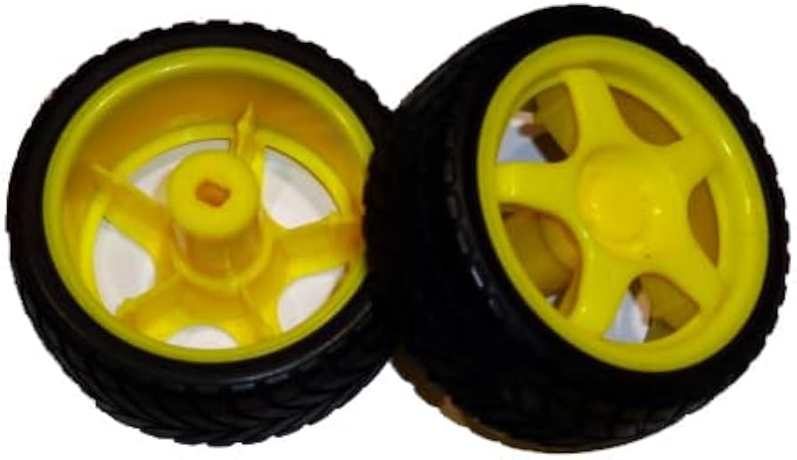 Robot Wheel 65x26mm For DC Gearbox Yellow Motors