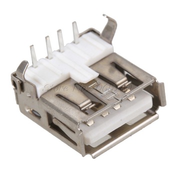 USB Connector on PCB Type A Female 4pin