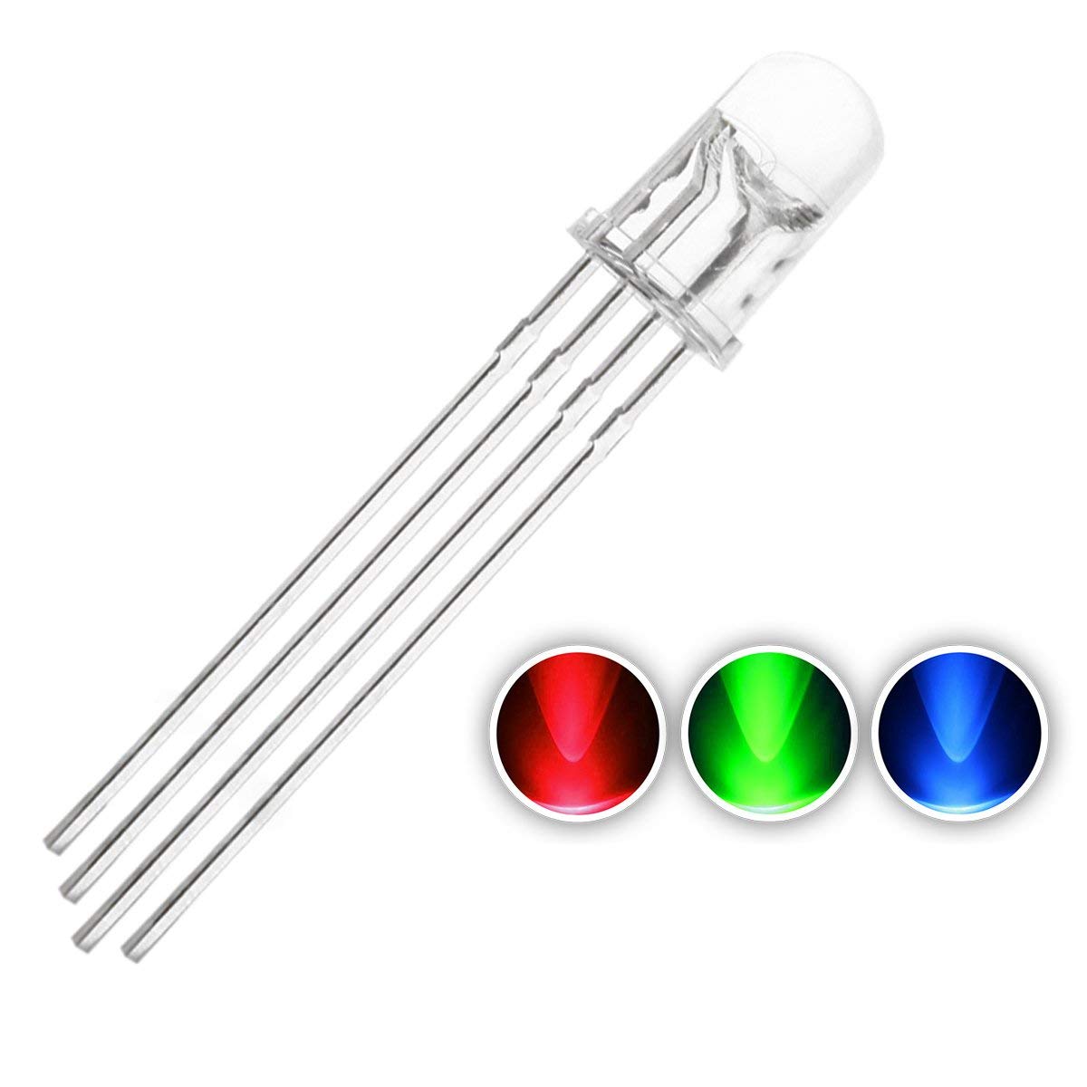 Led 5mm 3-color RGB (4pin)