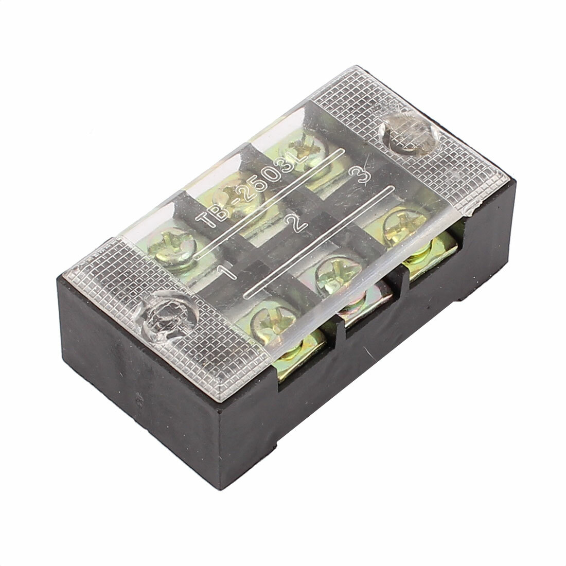 3Way Dual Row Screw Electric Barrier Terminal (600V 25A )