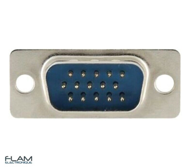 HD15 (VGA) Connector Solder Type Male