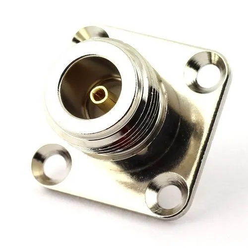 N-Female Panel Mounted 4-Hole