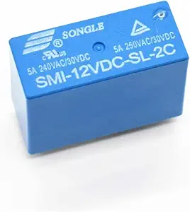 Relay 12V Coil 8pin Blue (SMI-12VDC-SL-2C )
