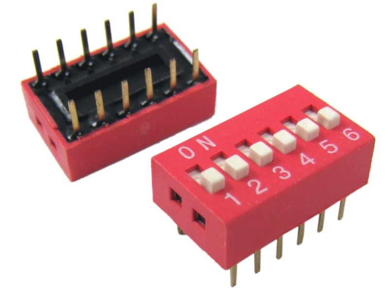 DIP Switch 6 Way