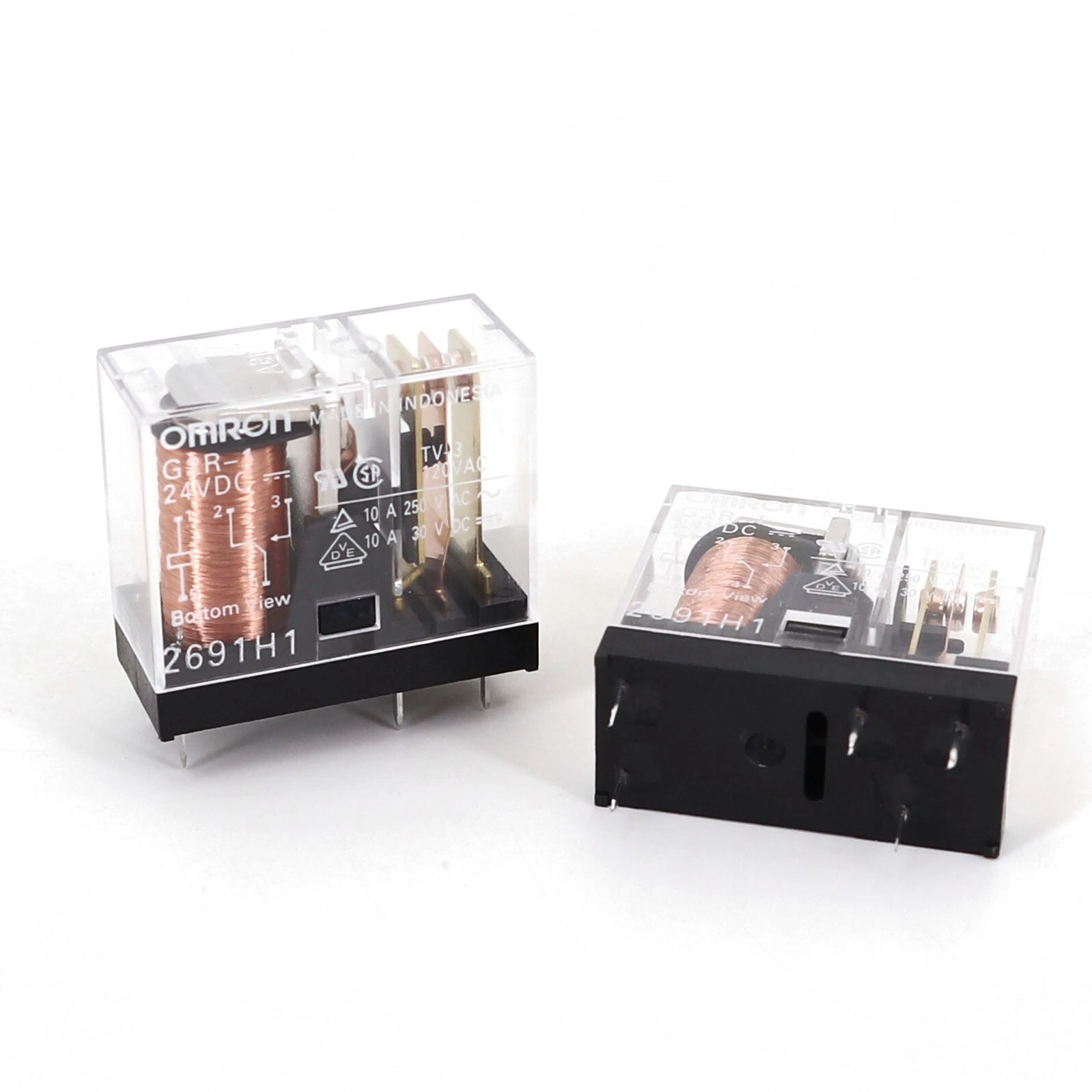 Relay 12V Coil 5pin SPDT (Rectangular)