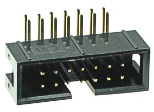 IDC 14 Male Polarized Right Angle (FCL10 PCB)